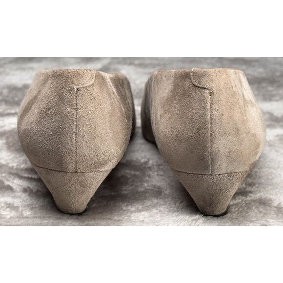 Evan Picone Vintage Tan Suede Leather Kitten Heels Pointed Toe Womens Size 7.5 - Picture 5 of 16